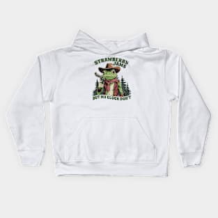 Strawberry Jams But My Glock Don't - funny sayings Kids Hoodie